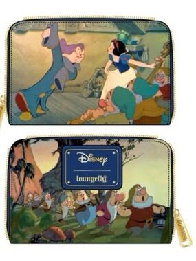 Disney Loungefly Snow White Scenes Ziparound Wallet